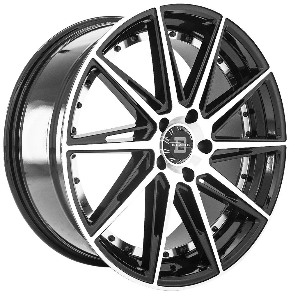 Blade Luxury Alonza Black Machined Wheel