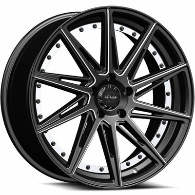 Blade Luxury Alonza Black Milled Wheel