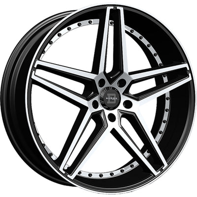 Blade Luxury Bendetta 5 Black Machined Wheel