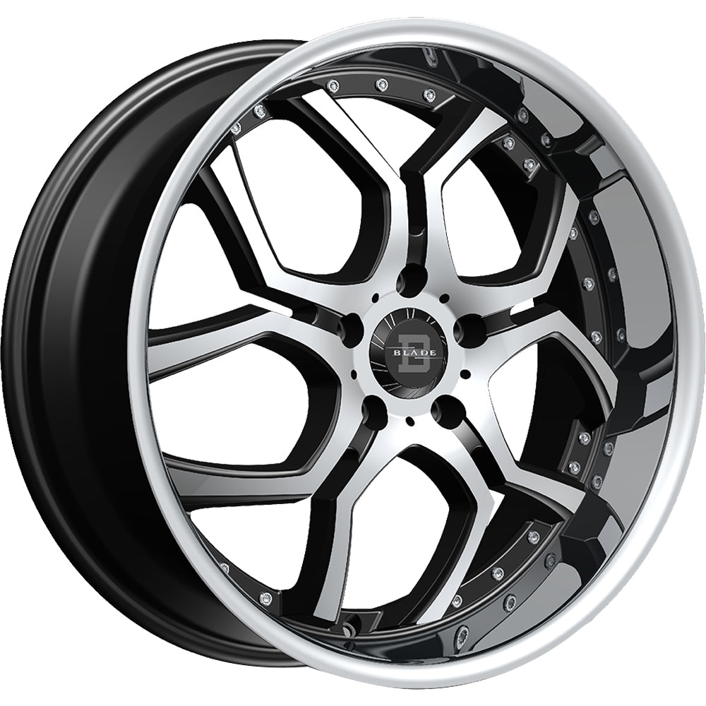 Blade Luxury Lazaro Black Machined Wheel