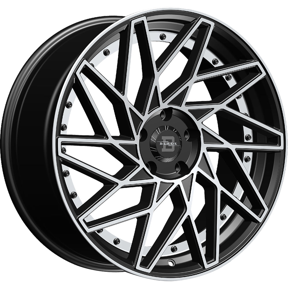 Blade Luxury Venzo Black Machined Wheel