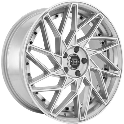 Blade Luxury Venzo Silver Machined Wheel