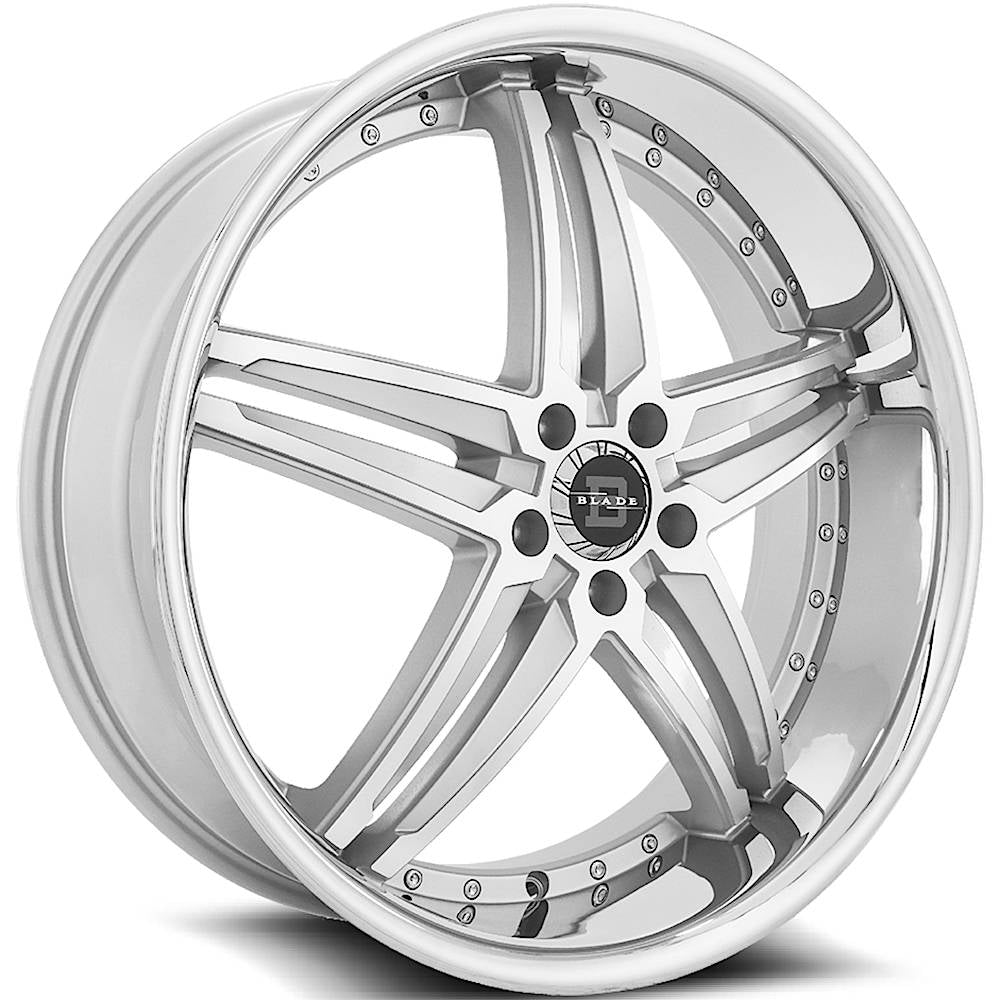 Blade Luxury Vera Silver Machined Wheel