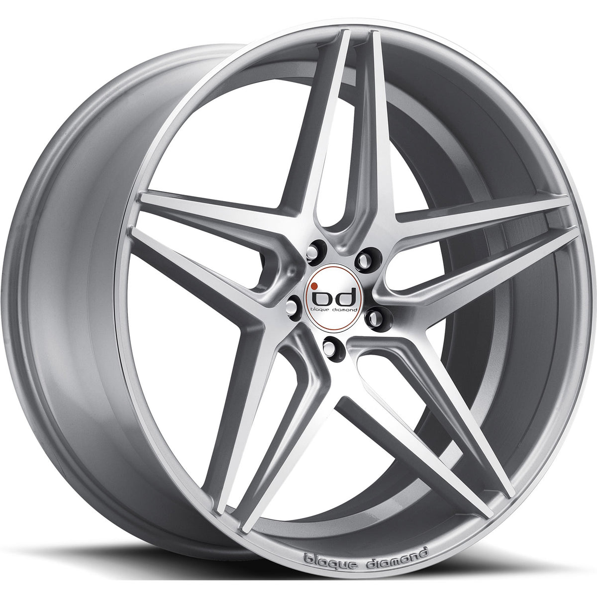 Blaque Diamond BD-8 Silver Machined Wheel