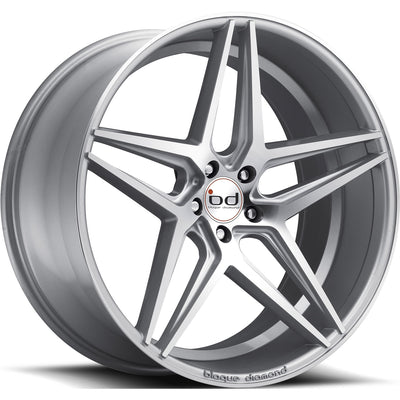 Blaque Diamond BD-8 Silver Machined Wheel