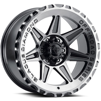 Blaque Diamond BD-O102 Black Machined Wheel