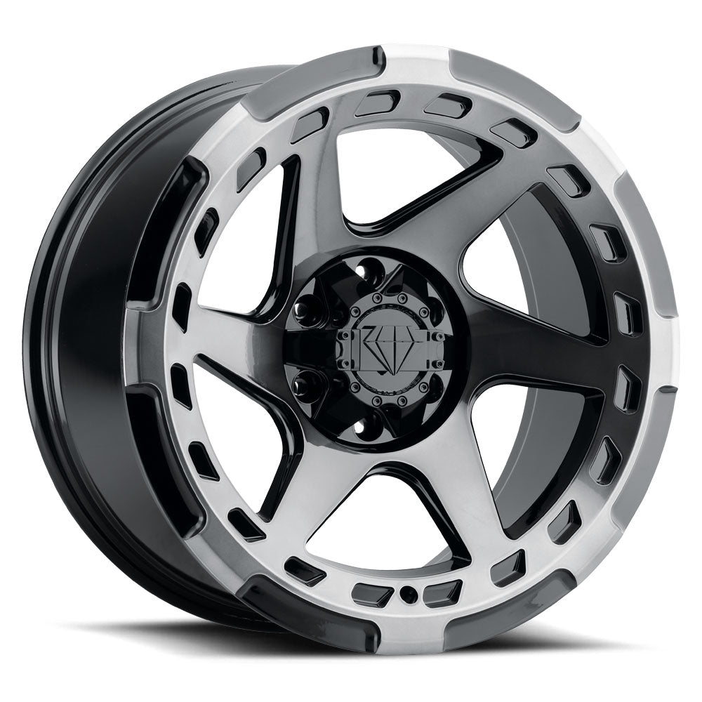 Blaque Diamond BD-O728 Black Machined Wheel