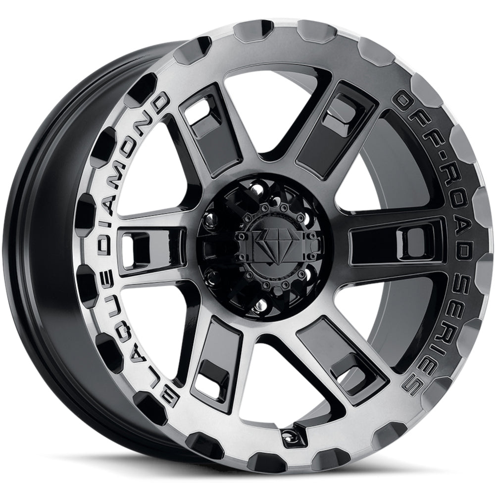 Blaque Diamond BD-O801 Black Machined Wheel