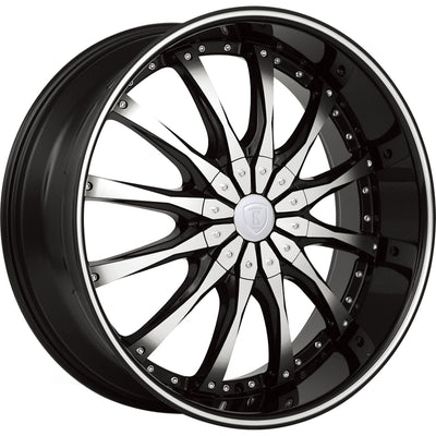 Borghini B8-M Black Machined Wheel