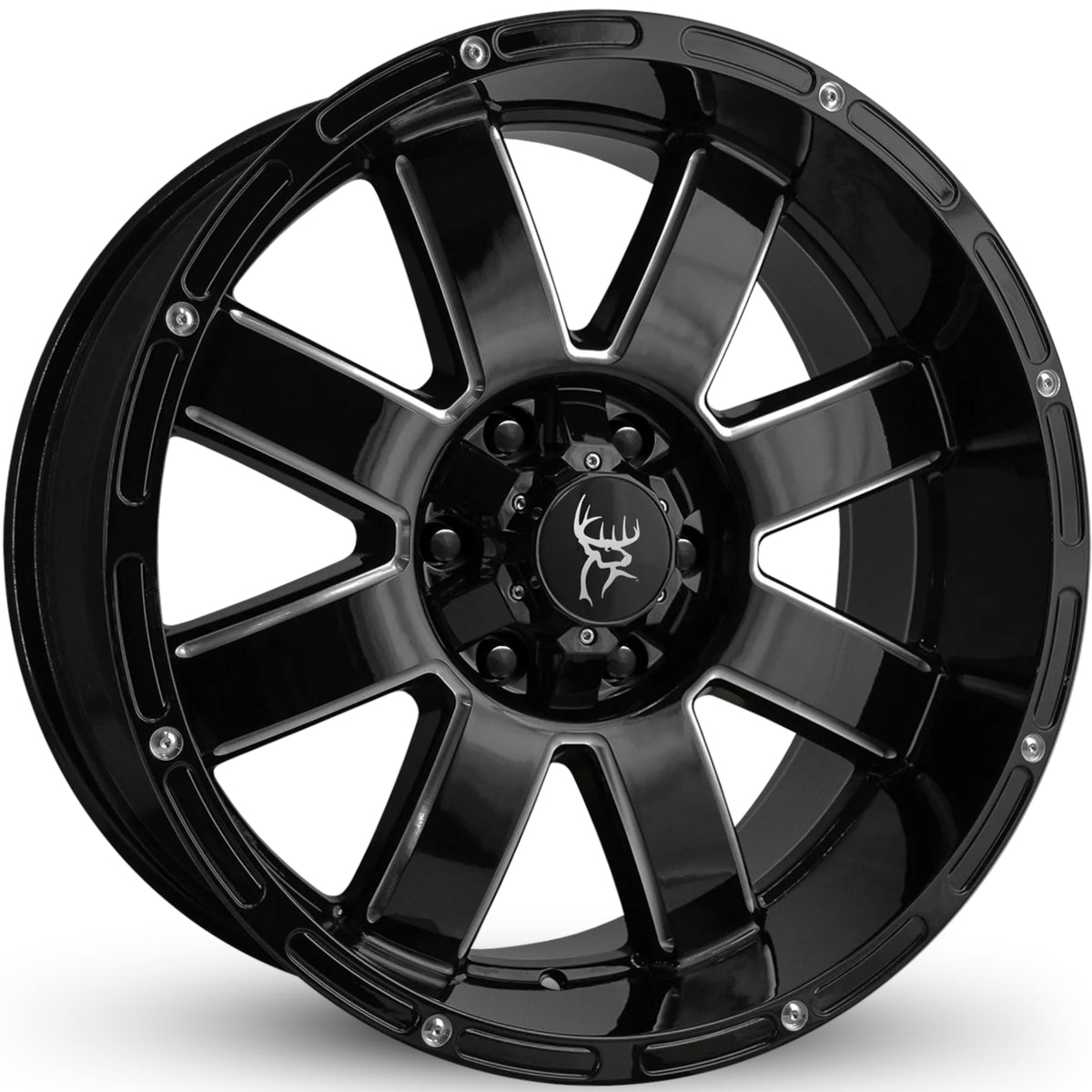 Buck Commander 8-Point Black Milled Wheel