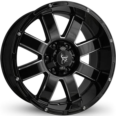 Buck Commander 8-Point Black Milled Wheel