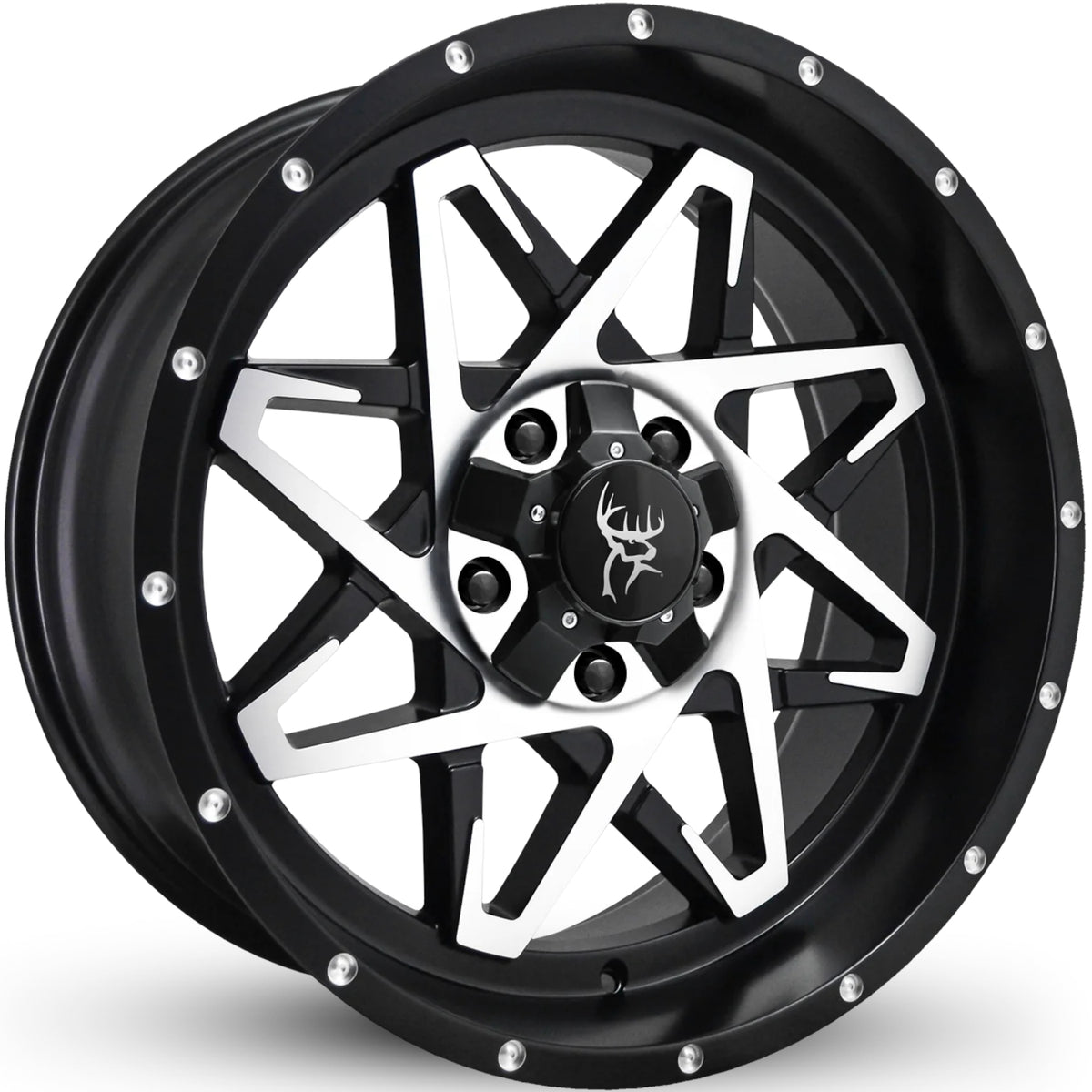 Buck Commander Caliber Black Machined Wheel