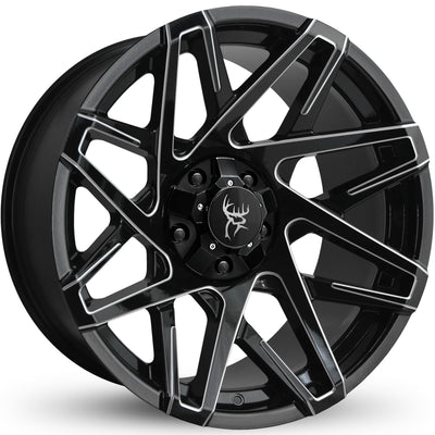 Buck Commander Canyon Black Milled Wheel