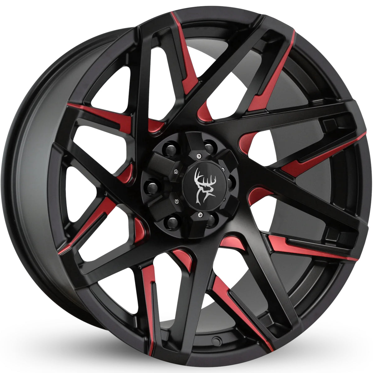 Buck Commander Canyon Black Red Milled Wheel