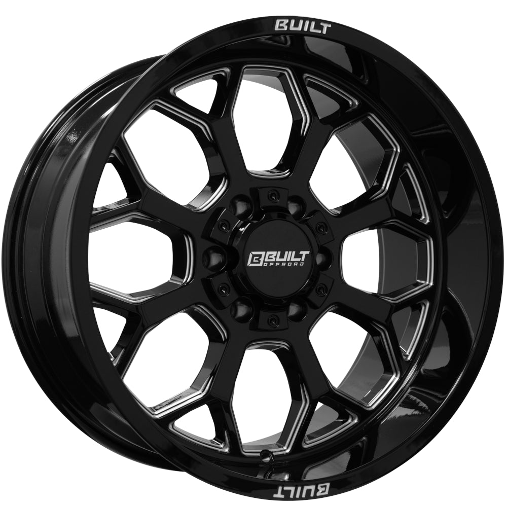 Built Offroad BTO-1 Black Milled Wheel