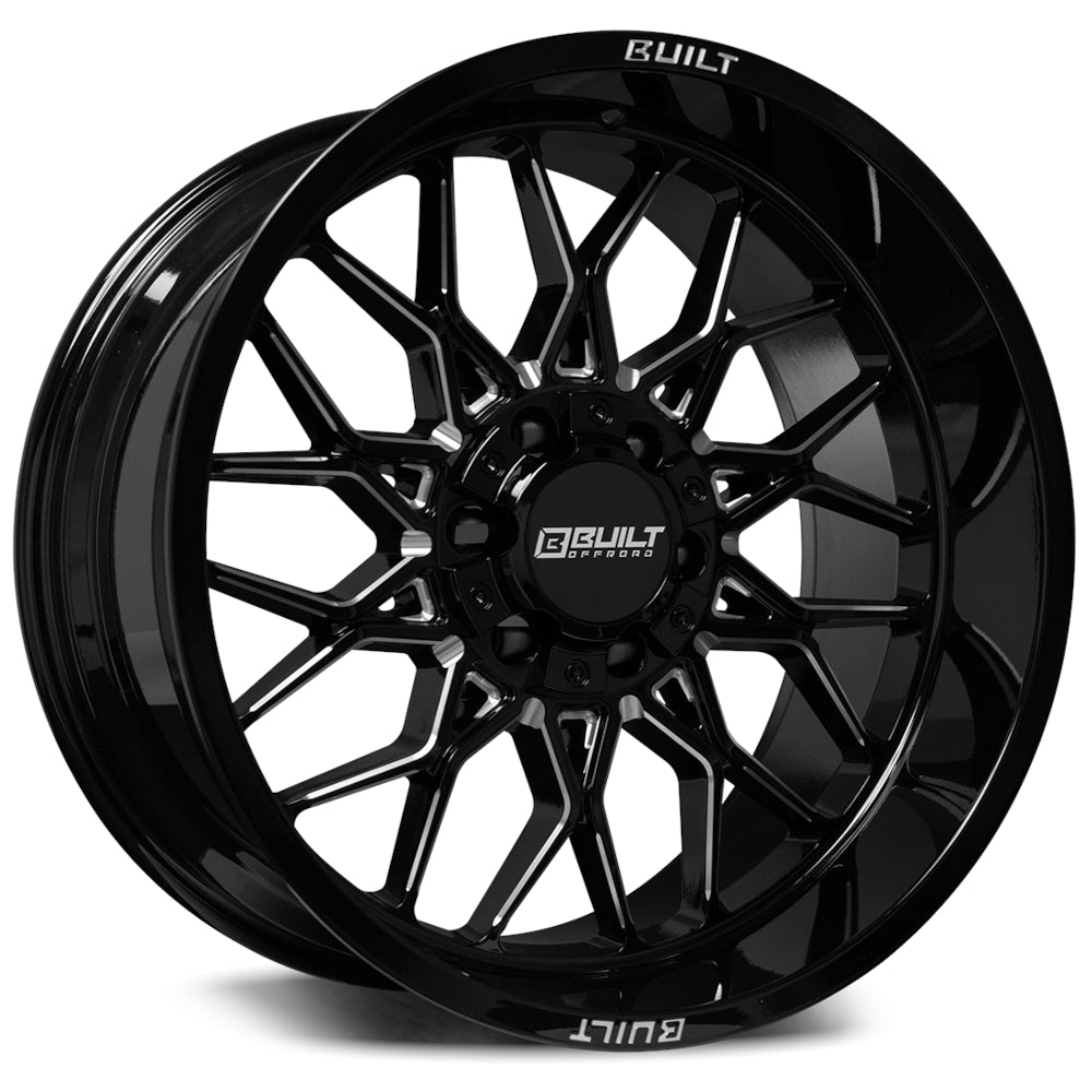 Built Offroad BTO-2 Black Milled Wheel