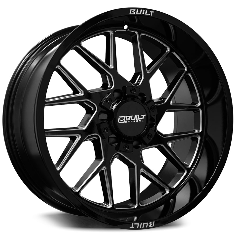 Built Offroad BTO-3 Black Milled Wheel