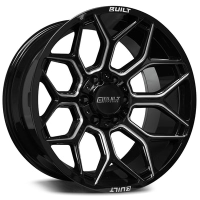 Built Offroad BTO-4 Black Milled Wheel