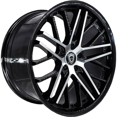 Capri Luxury C0104 Black Machined Wheel