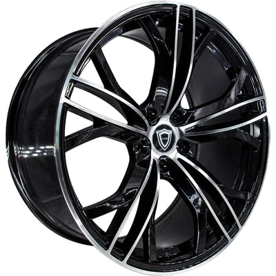 Capri Luxury C5189 Black Machined Wheel