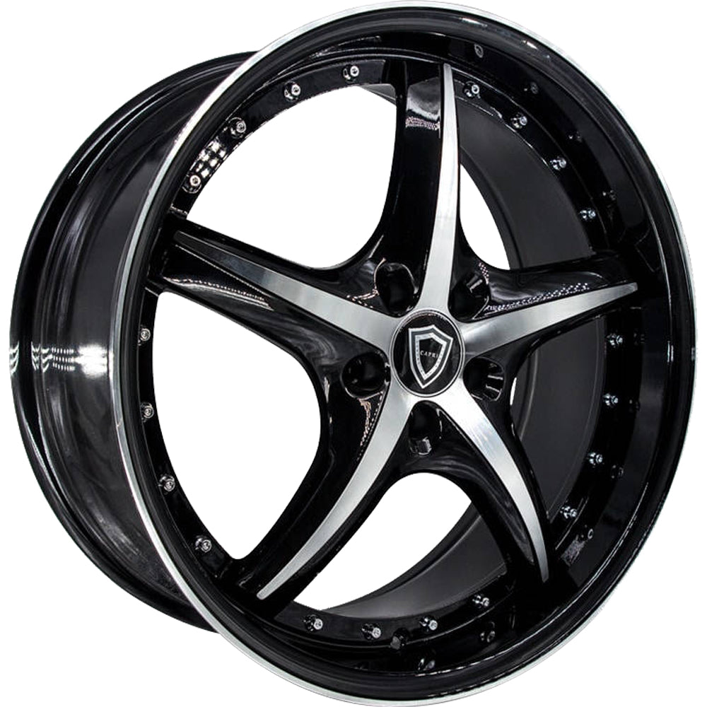 Capri Luxury C5193 Black Machined Wheel