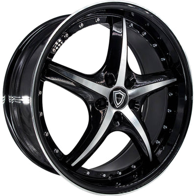 Capri Luxury C5193 Black Machined Wheel