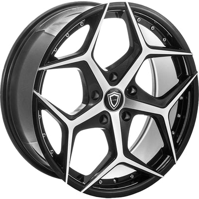 Capri Luxury C5194 Black Machined Wheel