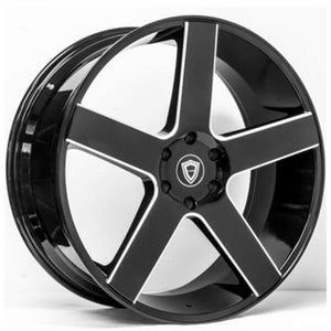Capri Luxury C5288 Black Milled wheel