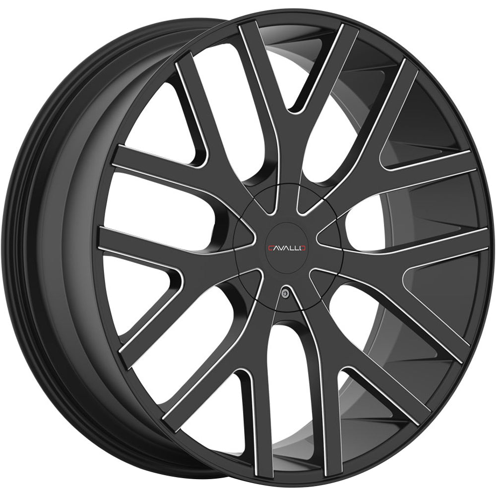 Cavallo CLV-15 Black Milled wheel