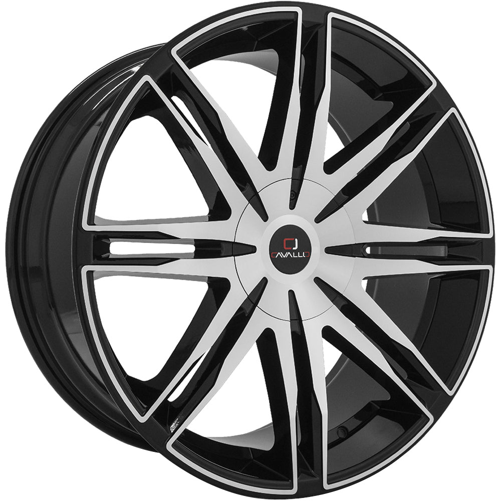 Cavallo CLV-18 Black Machined Wheel