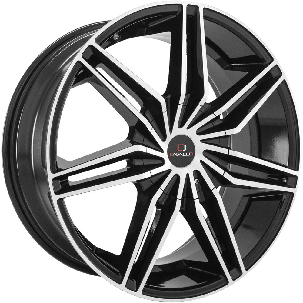 Cavallo CLV-19 Black Machined Wheel