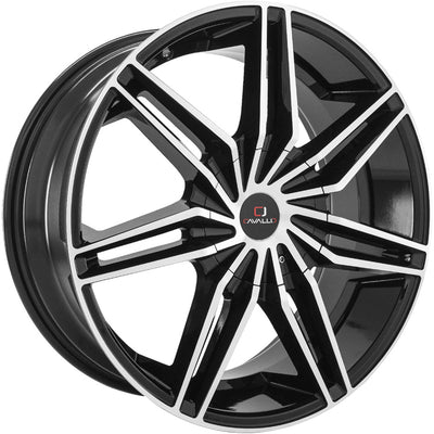Cavallo CLV-19 Black Machined Wheel