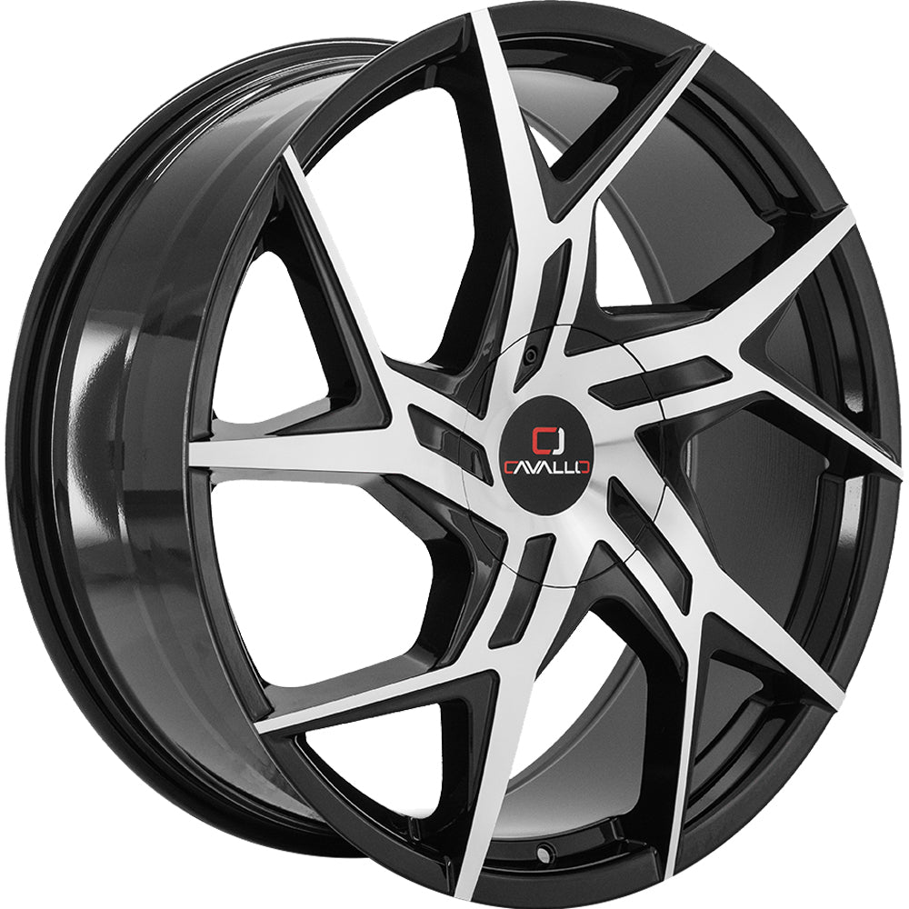 Cavallo CLV-26 Black Machined Wheel