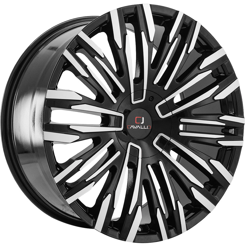 Cavallo CLV-28 Black Machined wheel