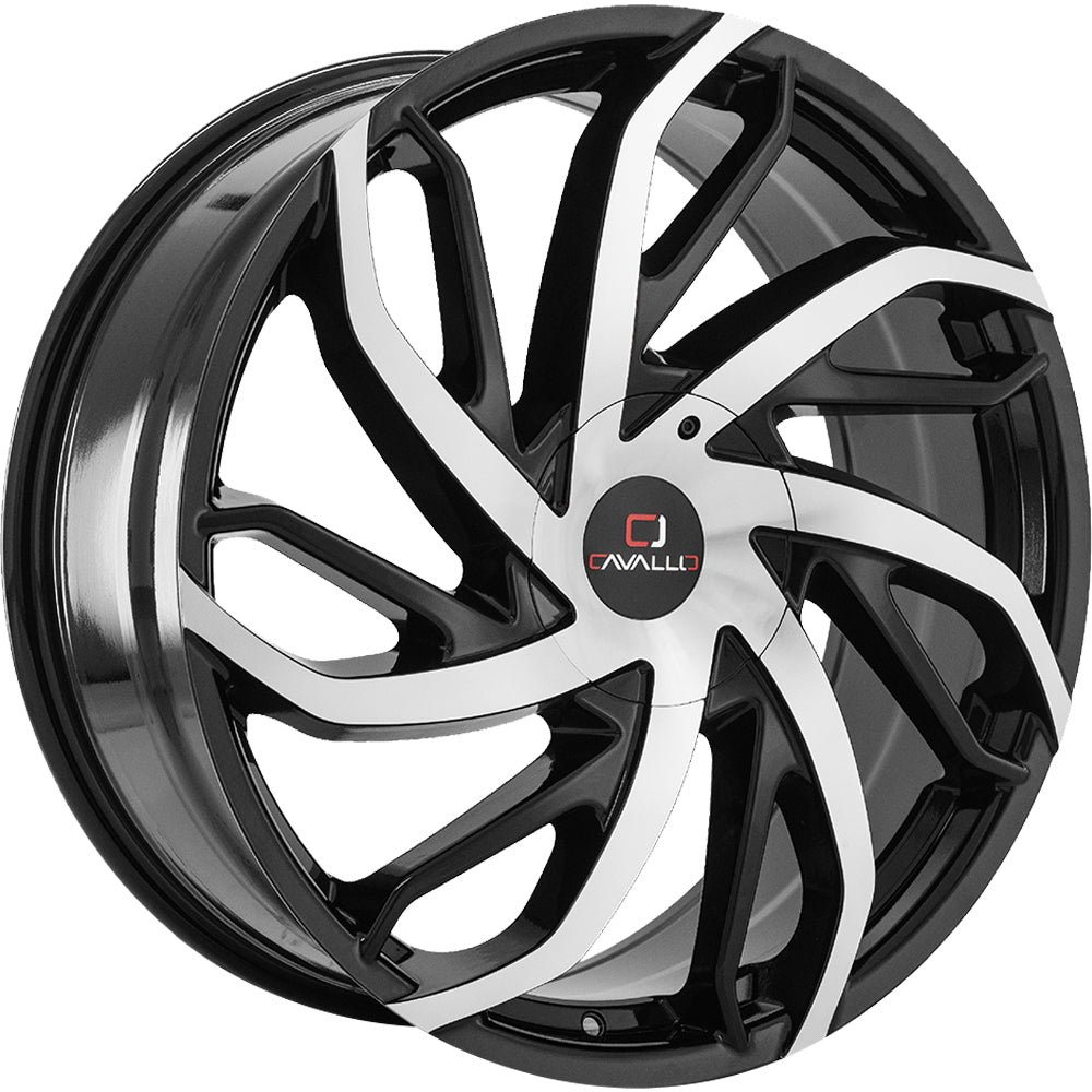 Cavallo CLV-29 Black Machined Wheel