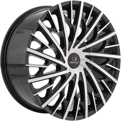 Cavallo CLV-30 Black Machined Wheel