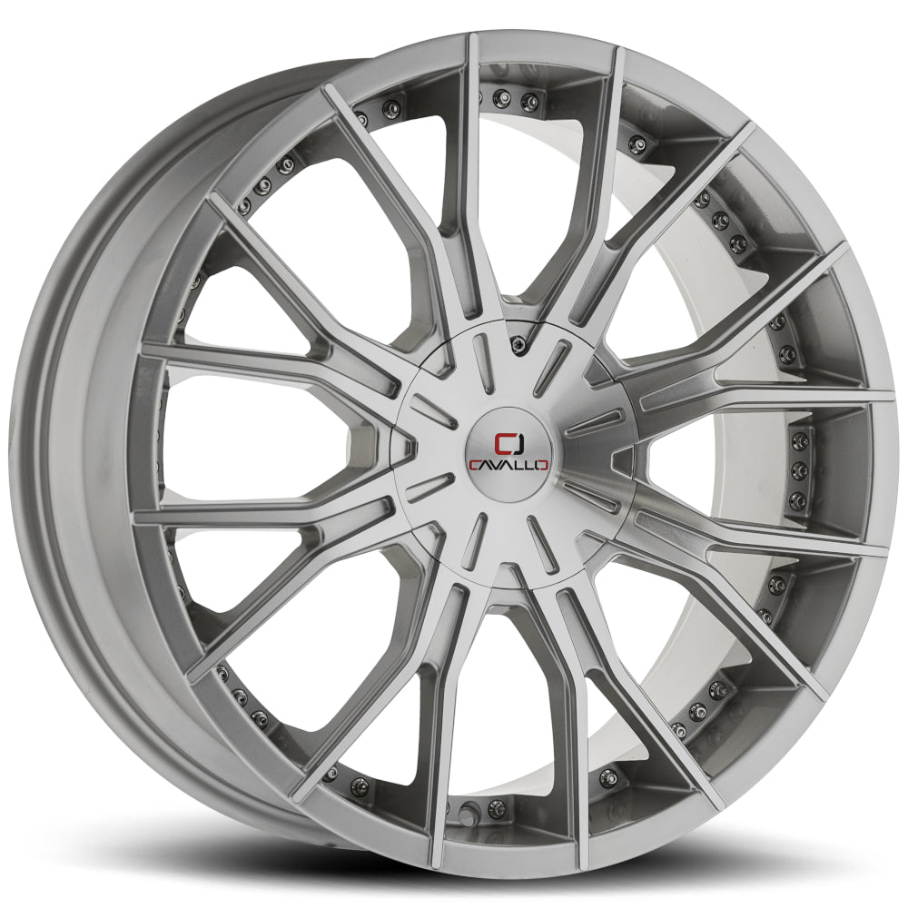 Cavallo CLV-36 Silver Machined Wheel