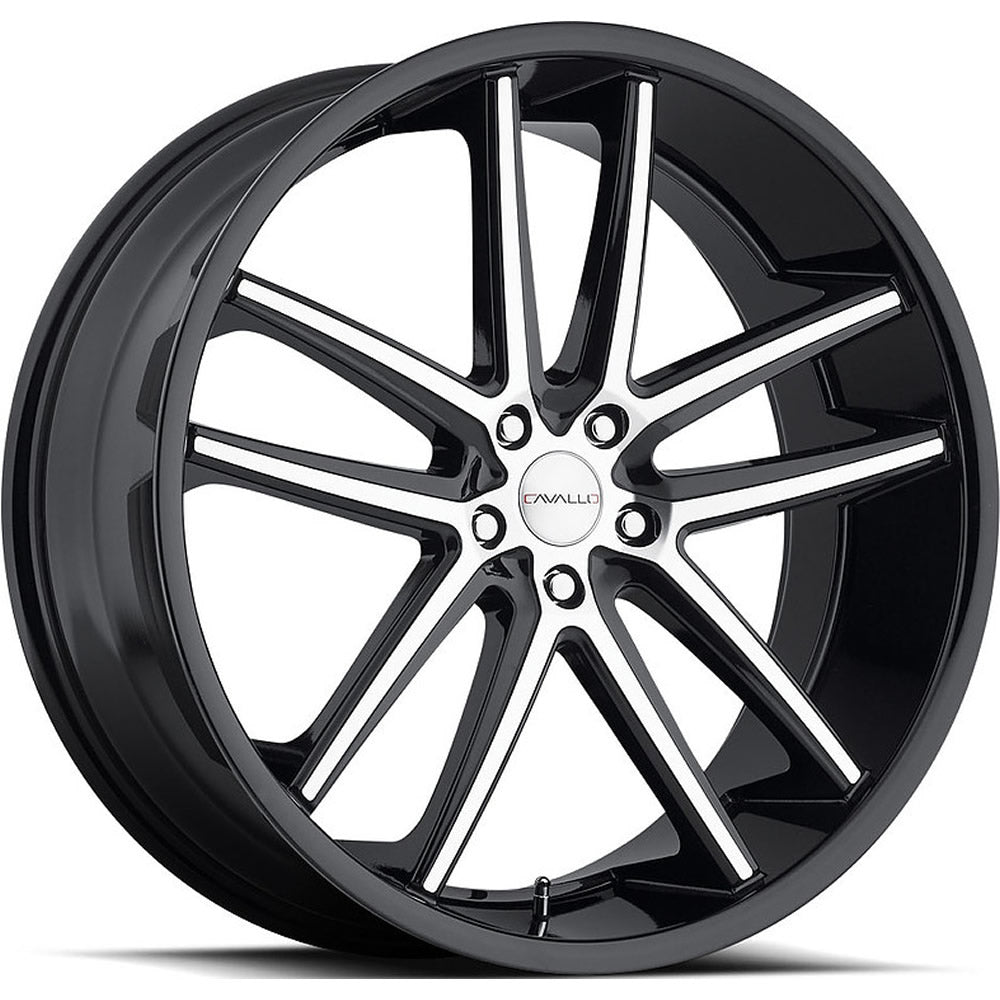 Cavallo CLV-4 Black Machined Wheel