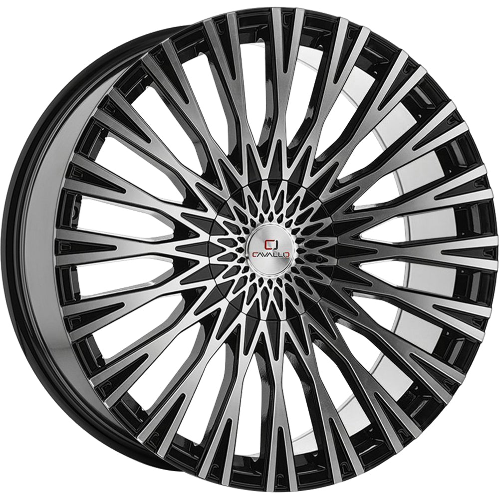 Cavallo CLV-40 Black Machined Wheel