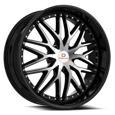 Cavallo CLV-46 Black Machined Wheel