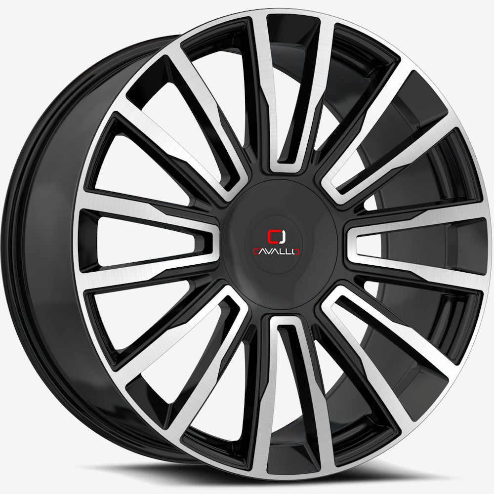 Cavallo CLV-47 Black Machined Wheel