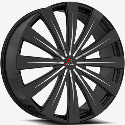 Cavallo CLV-49 Black Machined Wheel