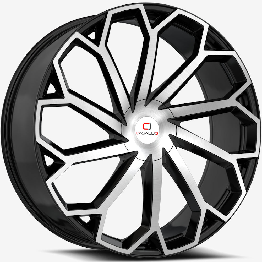 Cavallo CLV-51 Black Machined Wheel