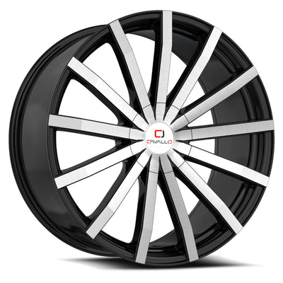 Cavallo CLV-52 Black Machined Wheel