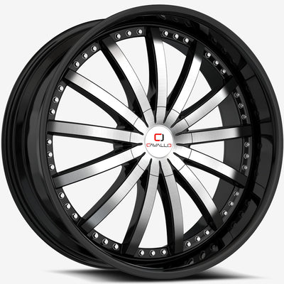 Cavallo CLV-53 Black Machined Wheel