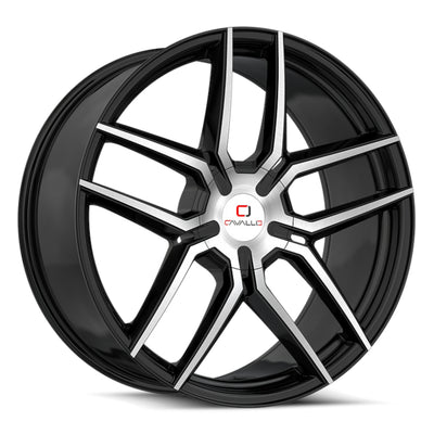 Cavallo CLV-55 Black Machined Wheel