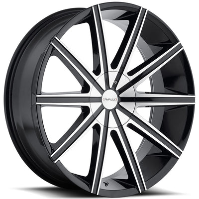 Cavallo CLV-9 Black Machined Wheel