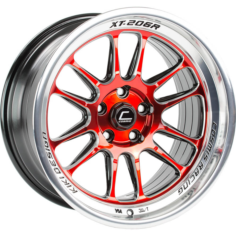 Cosmis Racing XT-206R Red Machined Wheel