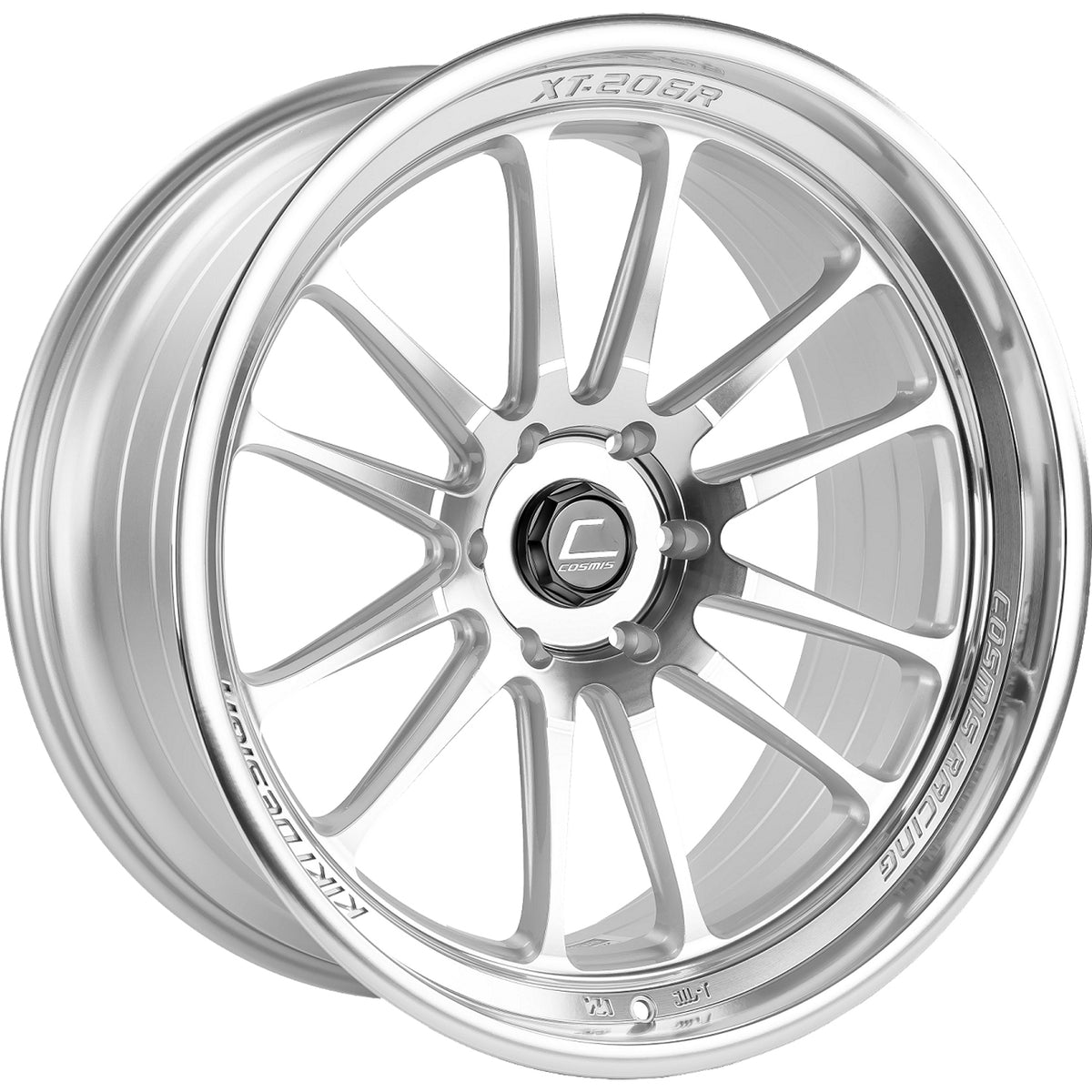 Cosmis Racing XT-206R Silver Machined Wheel