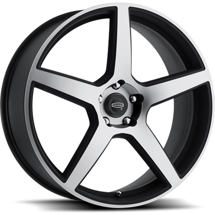 Cragar 620 Black Machined Wheel